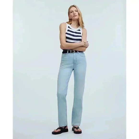 NWT Madewell 25 Light Blue '90s Straight Jean Vintage‎ Straight High Rise NO649 - Picture 1 of 13